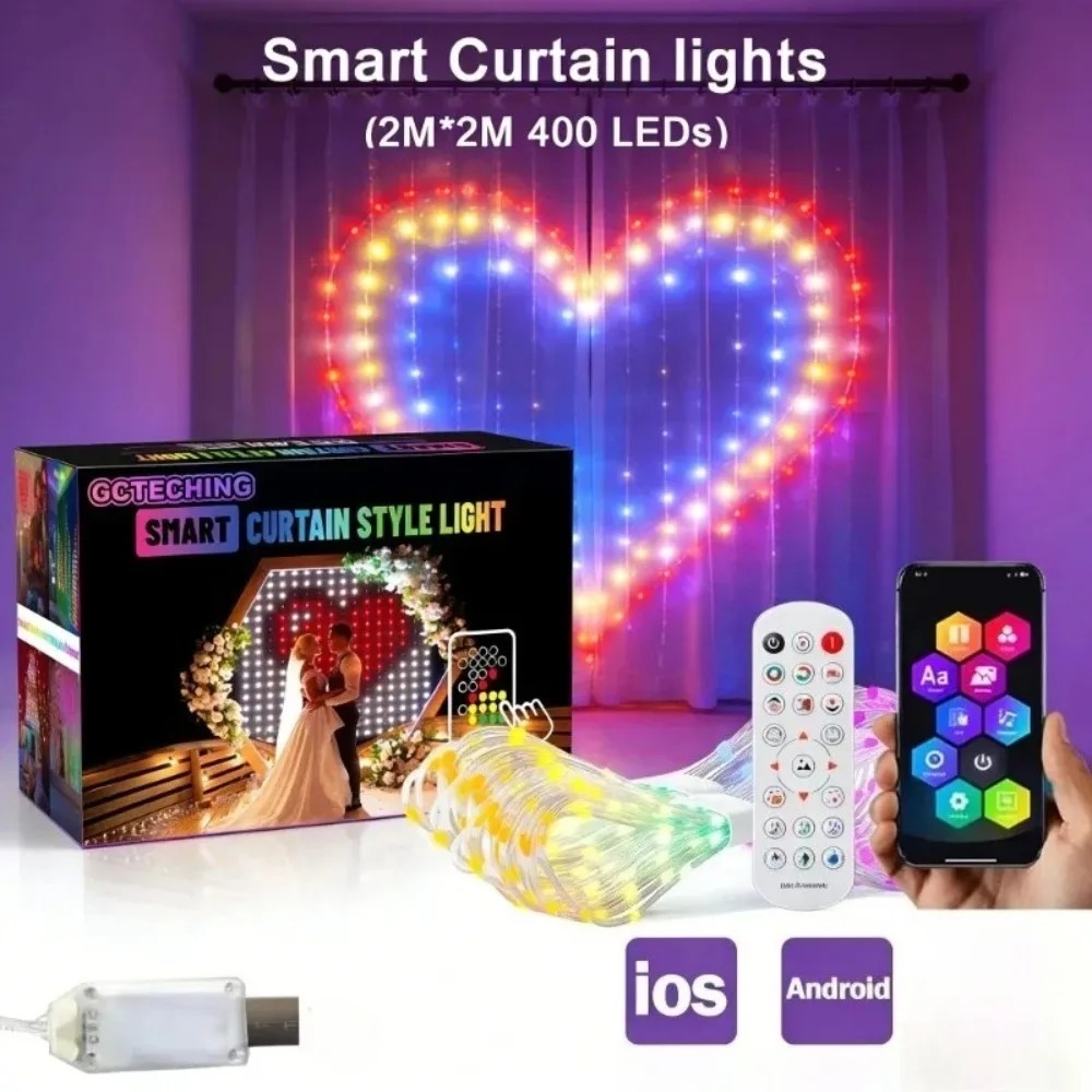Lighting Decor Outdoor - Lampu Tirai LED Pixel untuk Luar