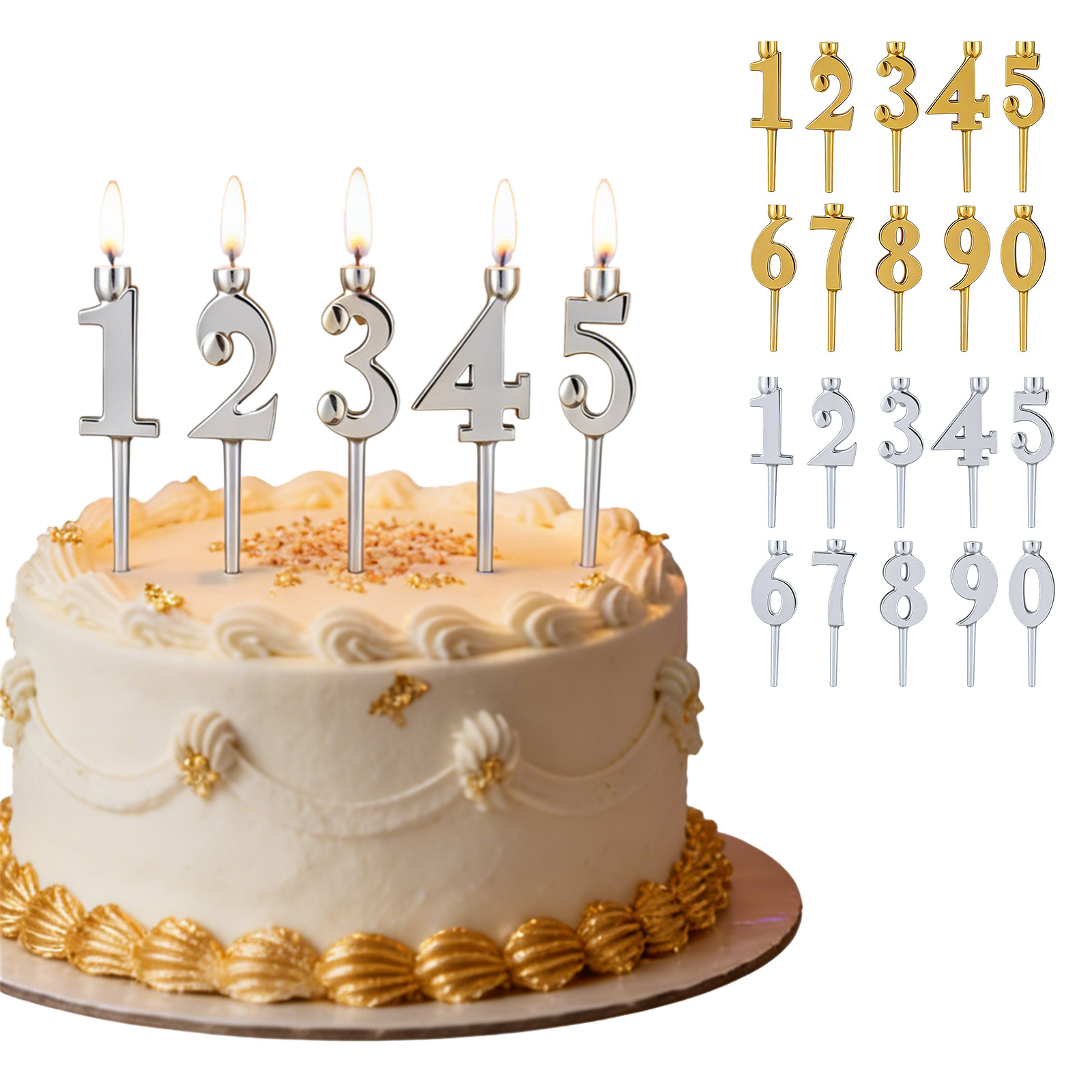 Set Lilin Angka 0-9, Hiasan Ku - Candle Holder Set ulasan dan harga