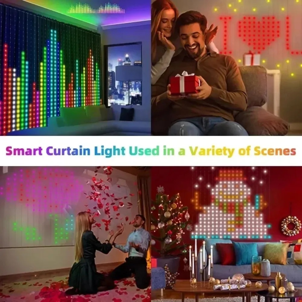 Lampu Tirai LED Pixel untuk Lu - Lighting Decor Outdoor ulasan dan harga