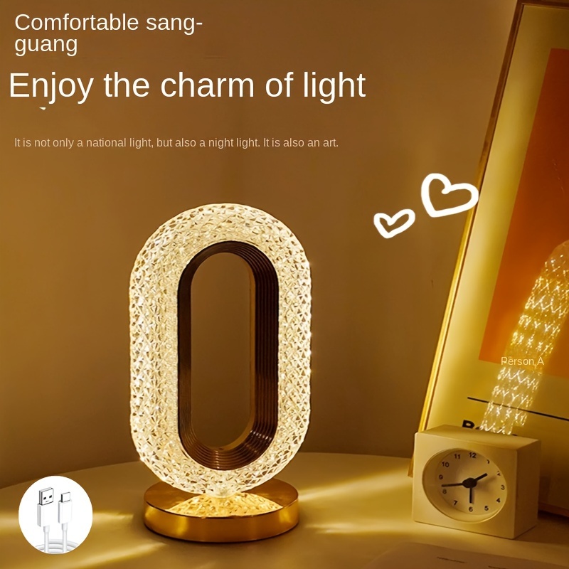 Lampu Led Kristal Dapat Diisi  - Ambient Lighting Decor For Room ulasan dan harga