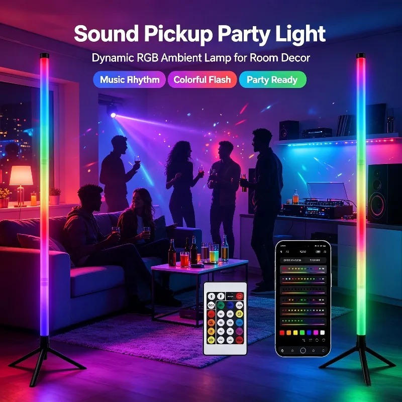 2 Paket Lampu Lantai Sudut LED - Ambient Lighting Decor For Room ulasan dan harga