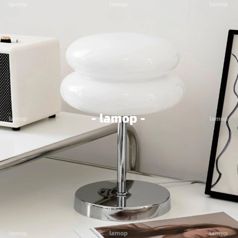 Lampu Meja Bauhaus Cream-Globe - Ambient Lighting Decor For Room ulasan dan harga