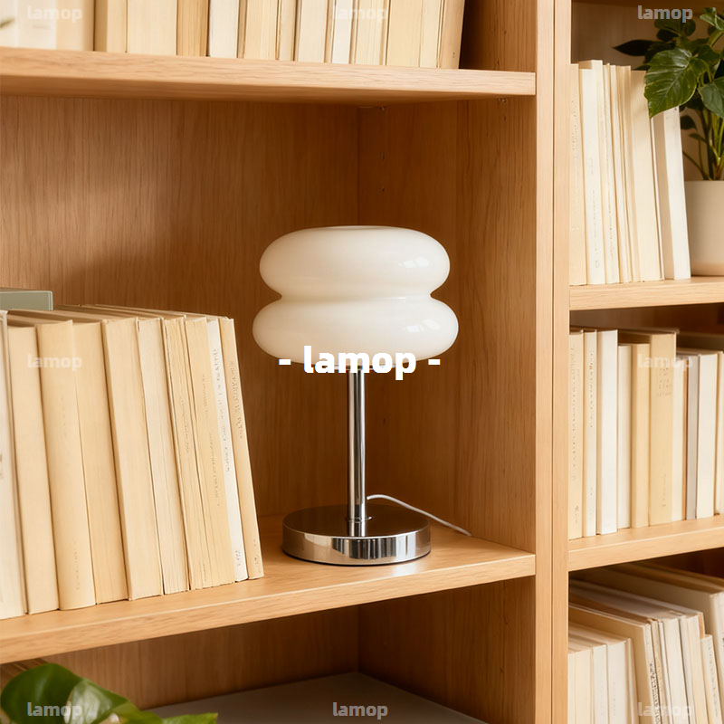 Lampu Meja Bauhaus Cream-Globe - Ambient Lighting Decor For Room ulasan dan harga