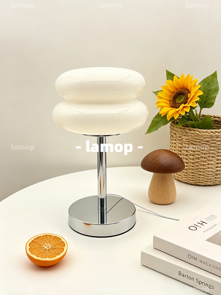 Lampu Meja Bauhaus Cream-Globe - Ambient Lighting Decor For Room ulasan dan harga
