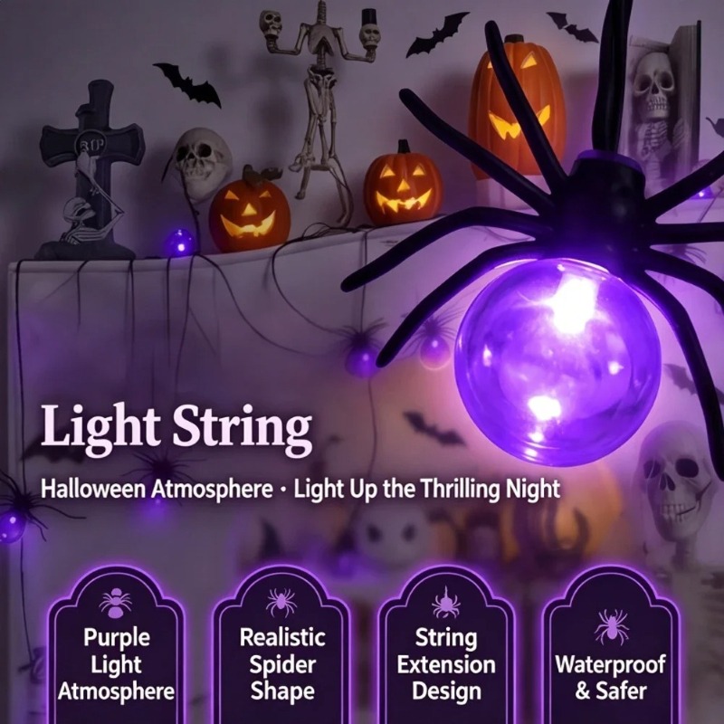 Lampu LED Bentuk Laba-laba Ber - Lighting Decor Outdoor ulasan dan harga