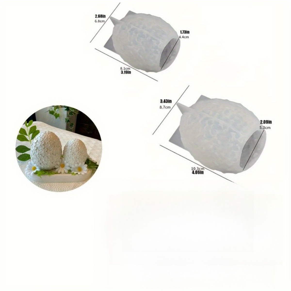 Satu set cetakan silikon resin - Candle Holder Set ulasan dan harga