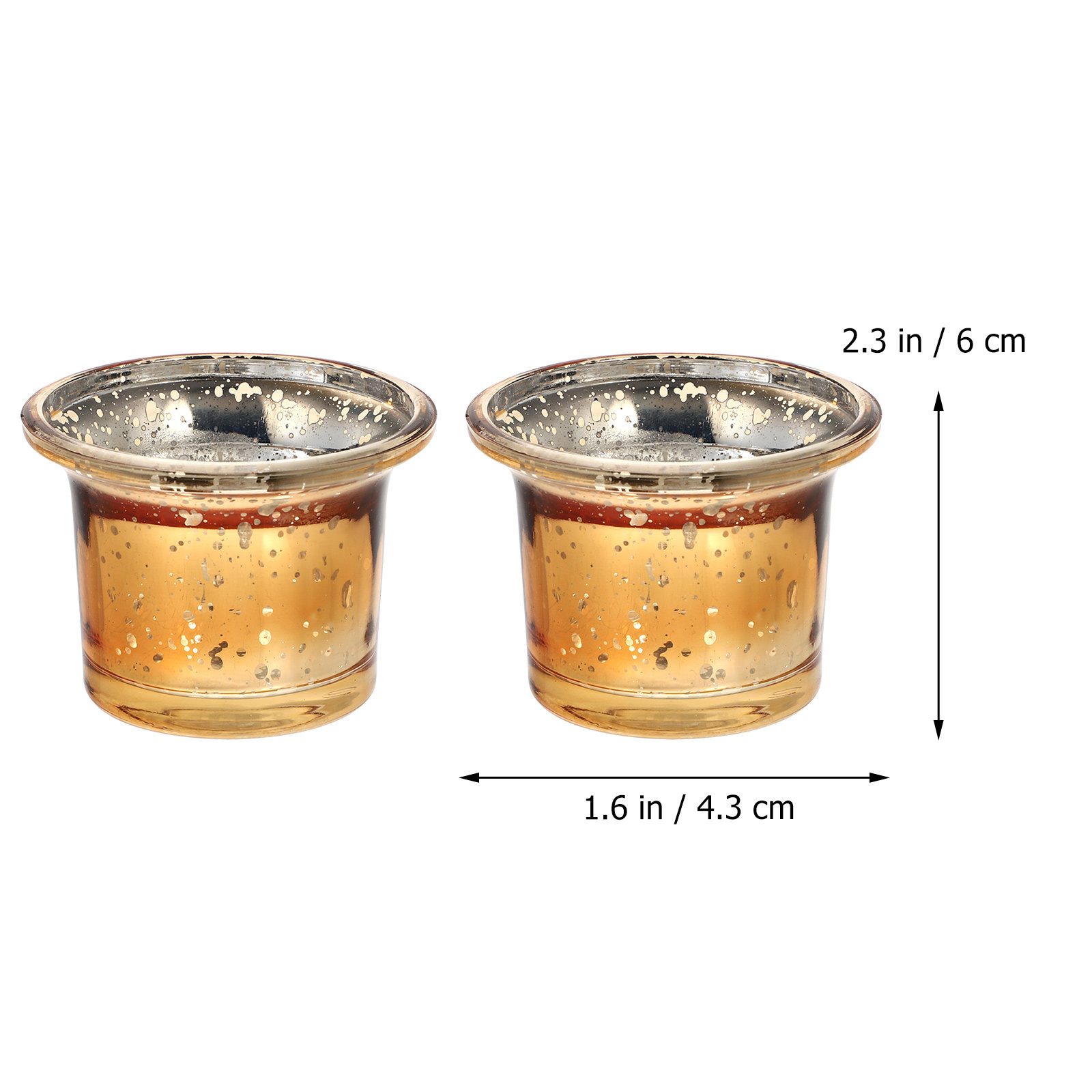 6 Buah Tempat Lilin Kaca Kreat - Candle Holder Set ulasan dan harga
