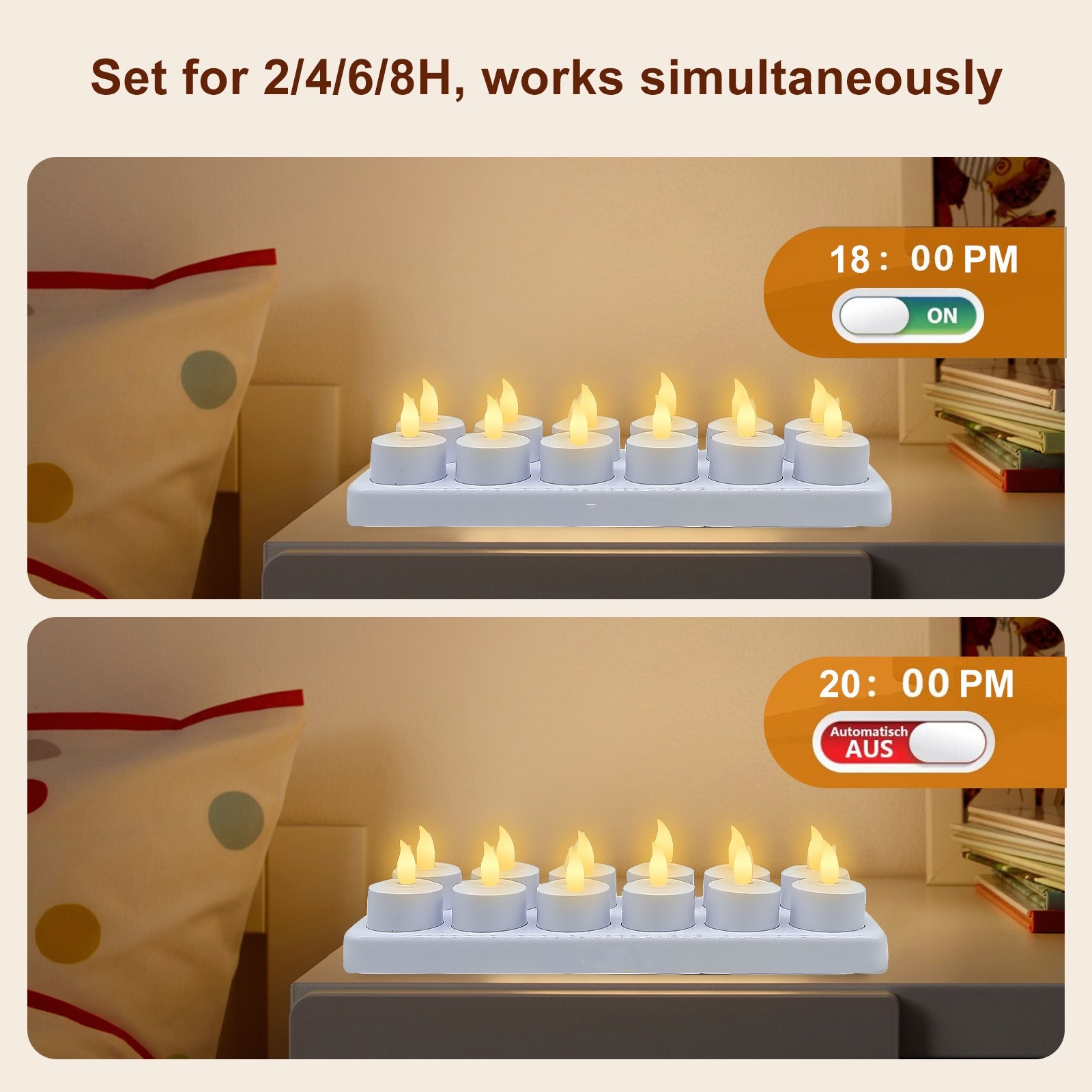 Set berisi 12 Lampu Teh Tanpa  - Candle Holder Set ulasan dan harga