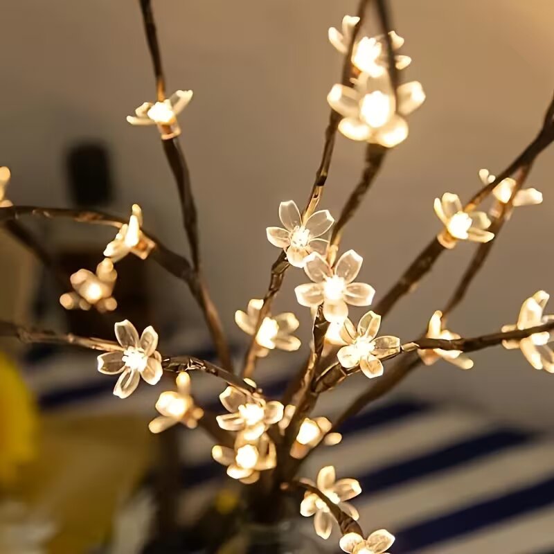 1/2 Buah 20LED Lampu Cabang Po - Lighting Decor Outdoor ulasan dan harga