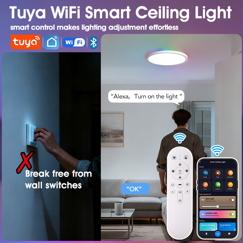 BENEWTON Tuya Lampu Langit-lan - Ambient Lighting Decor For Room ulasan dan harga