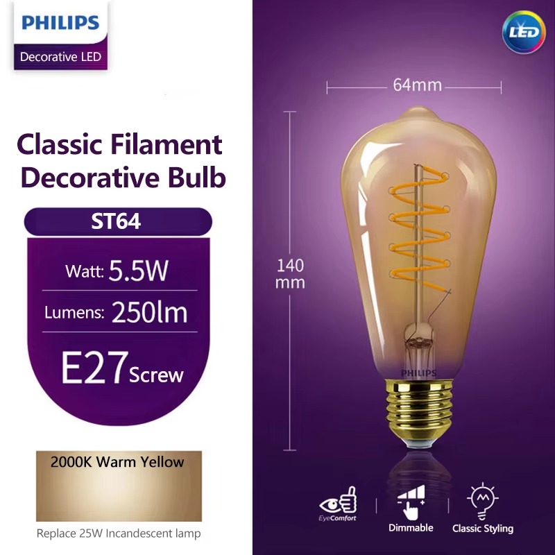 Lampu LED Dekoratif Philips So - Philips Bulb Led Classic ulasan dan harga