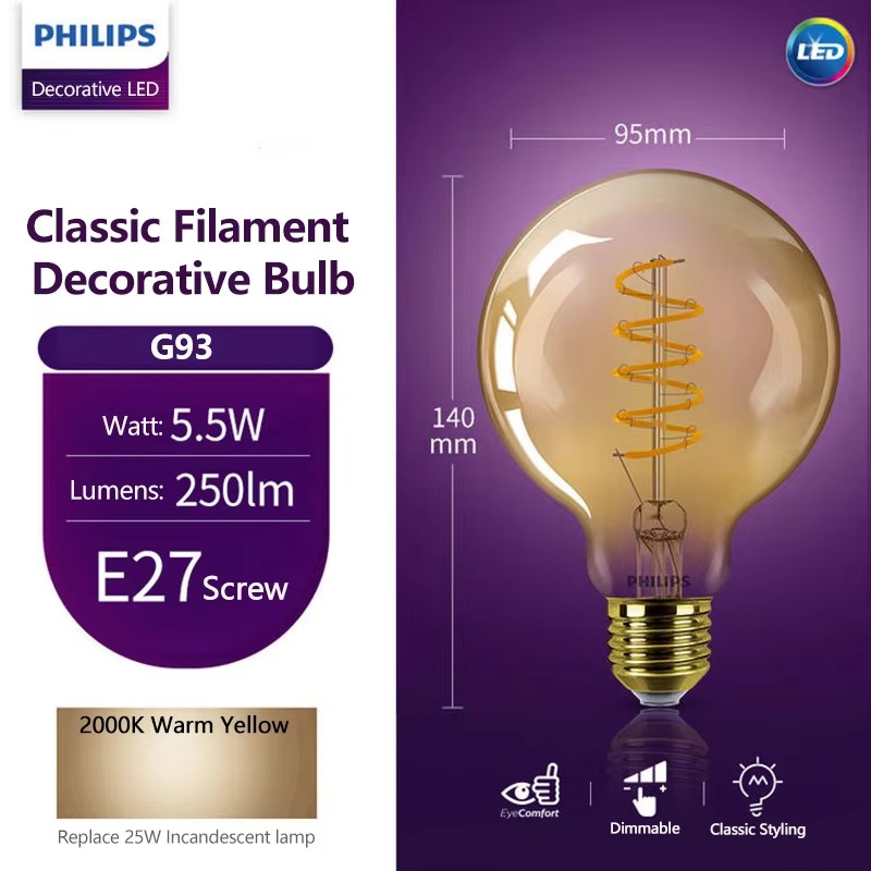 Lampu LED Dekoratif Philips So - Philips Bulb Led Classic ulasan dan harga